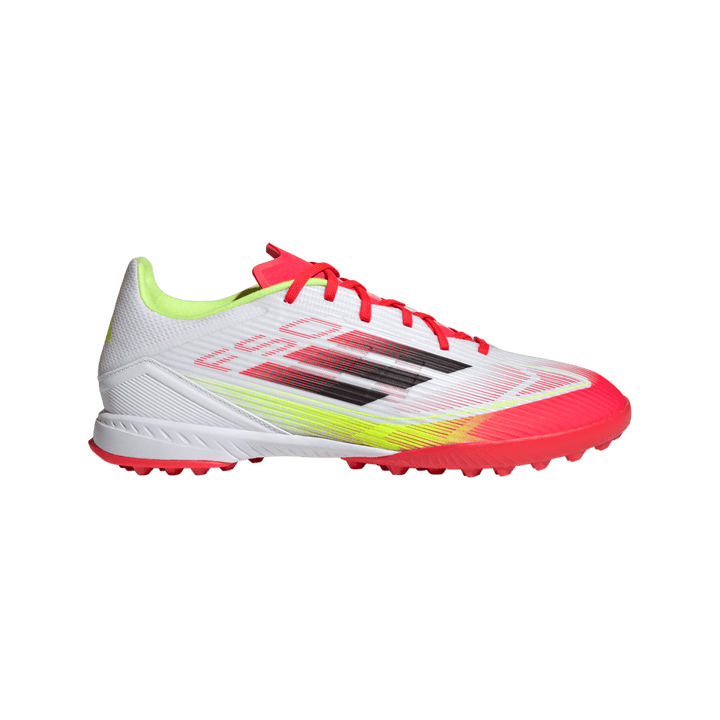 Adidas F50 League Turf Boots - WHITE / BLACK / RED
