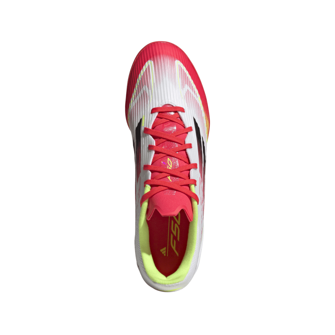 Adidas F50 League Turf Boots - WHITE / BLACK / RED