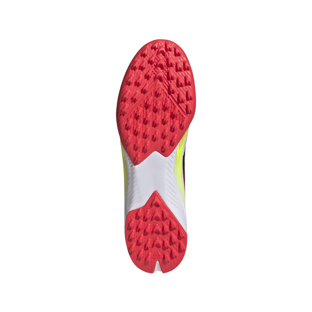 Adidas F50 League Turf Boots - WHITE / BLACK / RED