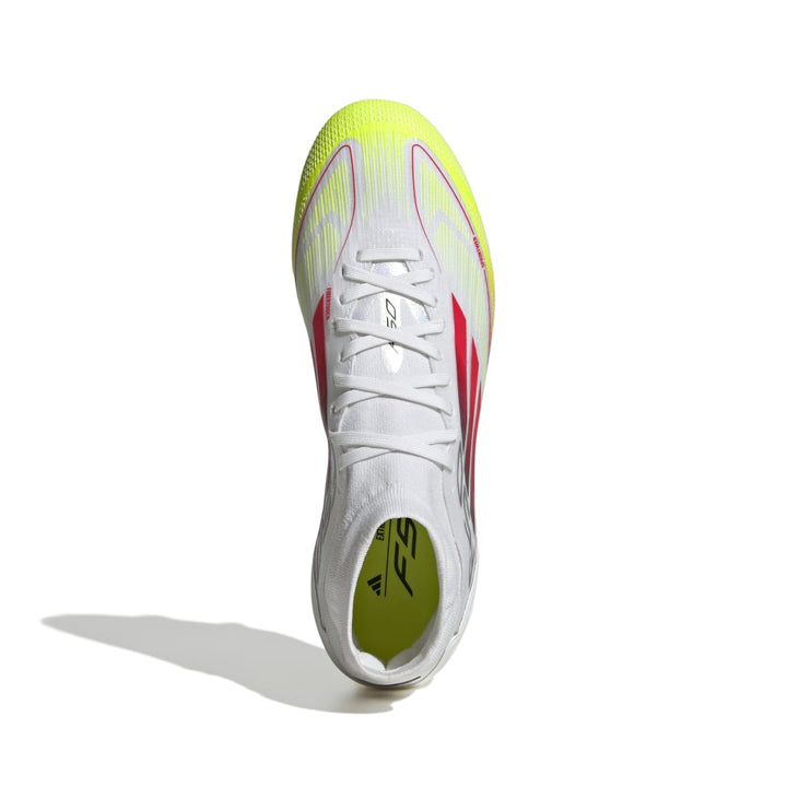 Adidas F50 Pro FG Mid Boots Womens - WHITE / RED / SOLAR YELLOW