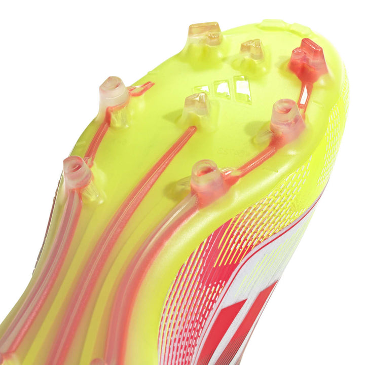 Adidas F50 Pro FG Mid Boots Womens - WHITE / RED / SOLAR YELLOW