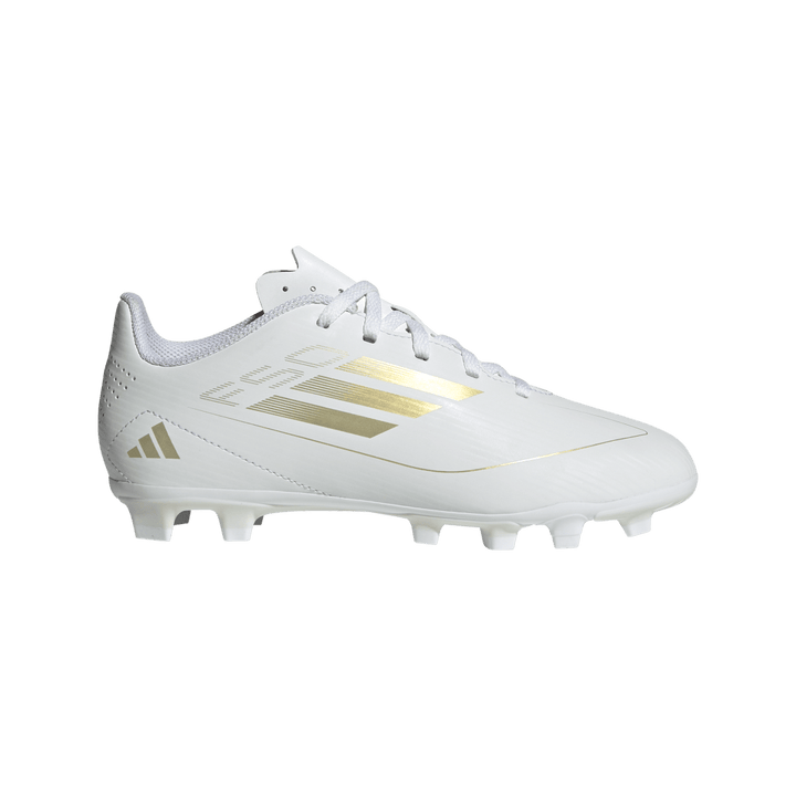 Adidas F50 Club FG Boots Junior - WHITE / GOLD