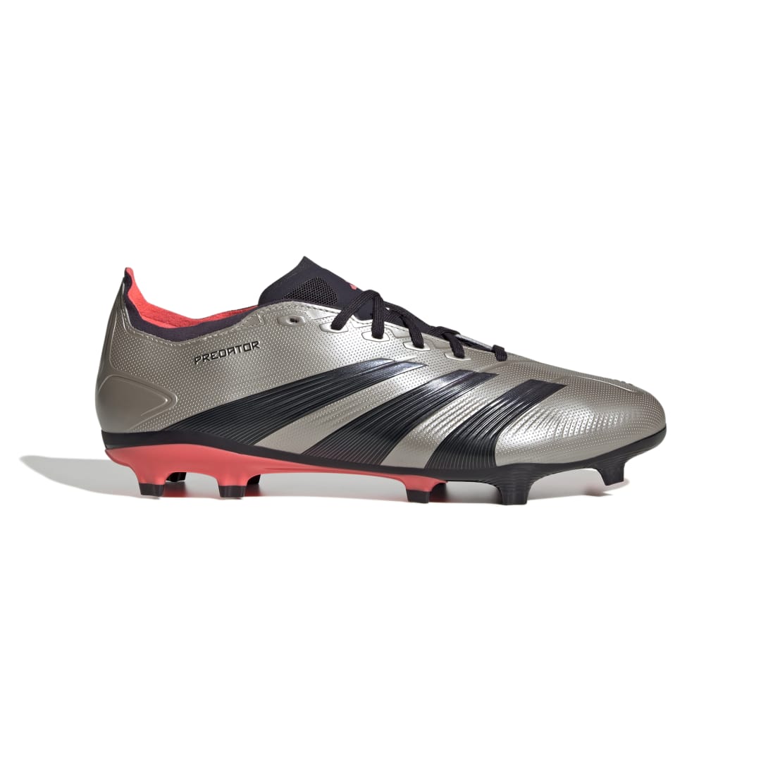 Adidas Predator League FG Boots - PLATINUM METALLIC / AURORA BLACK / TURBO