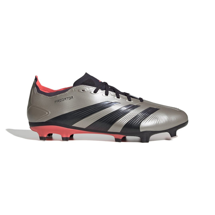 Adidas Predator League FG Boots - PLATINUM METALLIC / AURORA BLACK / TURBO