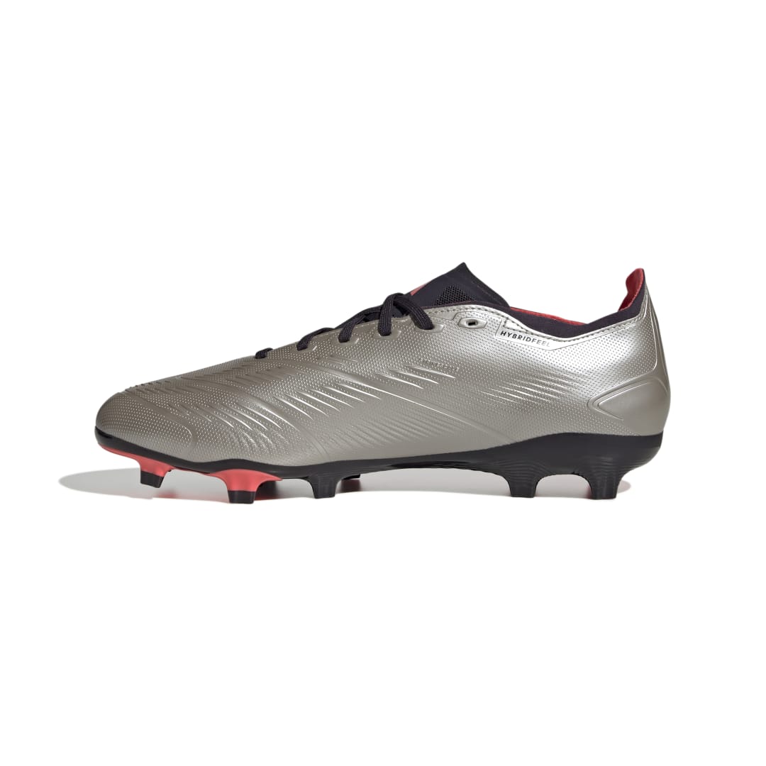 Adidas Predator League FG Boots - PLATINUM METALLIC / AURORA BLACK / TURBO