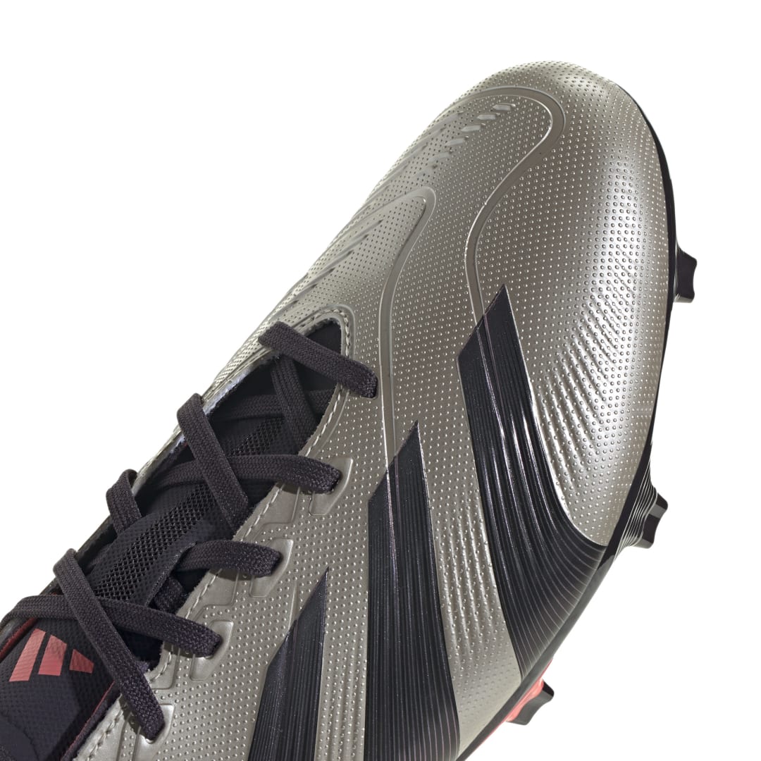 Adidas Predator League FG Boots - PLATINUM METALLIC / AURORA BLACK / TURBO