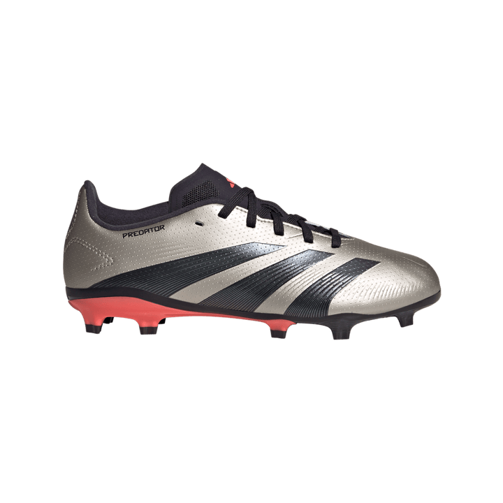 Adidas Predator League FG Boots Junior - PLATINUM / BLACK / RED