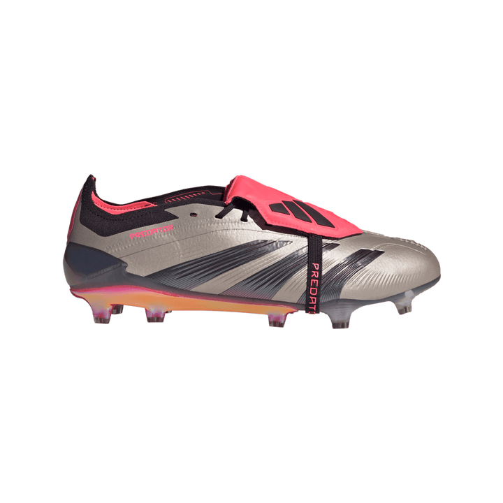 Adidas Predator Elite Fold-Over Tongue FG Boots - PLATINUM / BLACK / RED