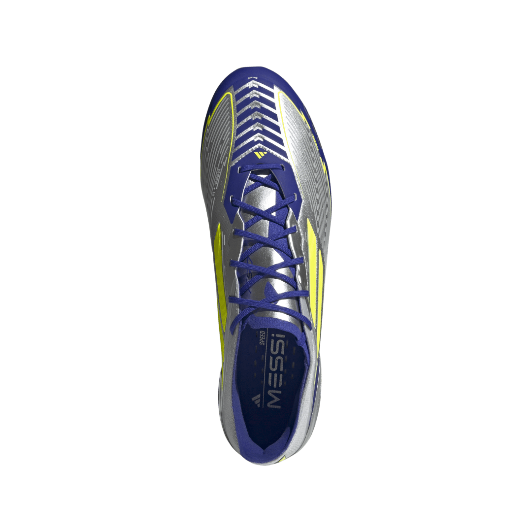 Adidas F50 Elite Messi FG Boots - SILVER / BLUE / YELLOW
