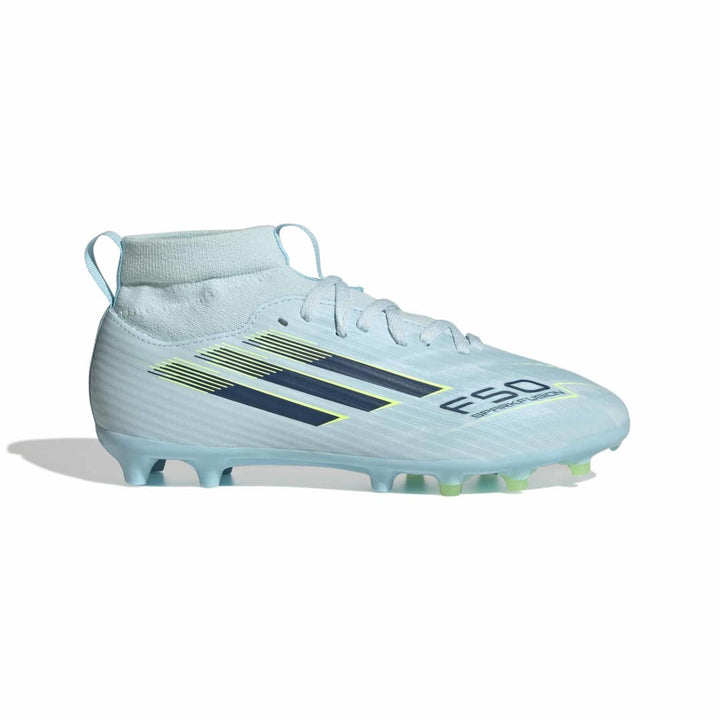F50 Sparkfusion League Mid Cut FG/AG Boots Kids – Blue / Yellow