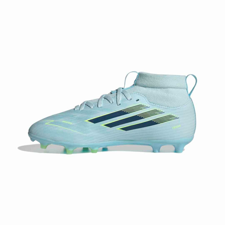 F50 Sparkfusion League Mid Cut FG/AG Boots Kids – Blue / Yellow