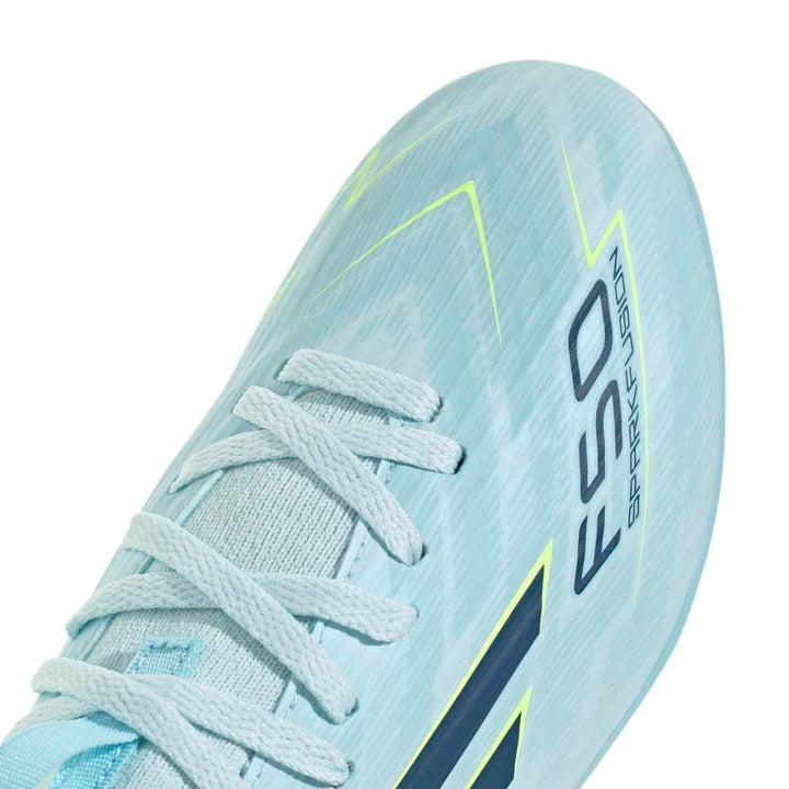 F50 Sparkfusion League Mid Cut FG/AG Boots Kids – Blue / Yellow