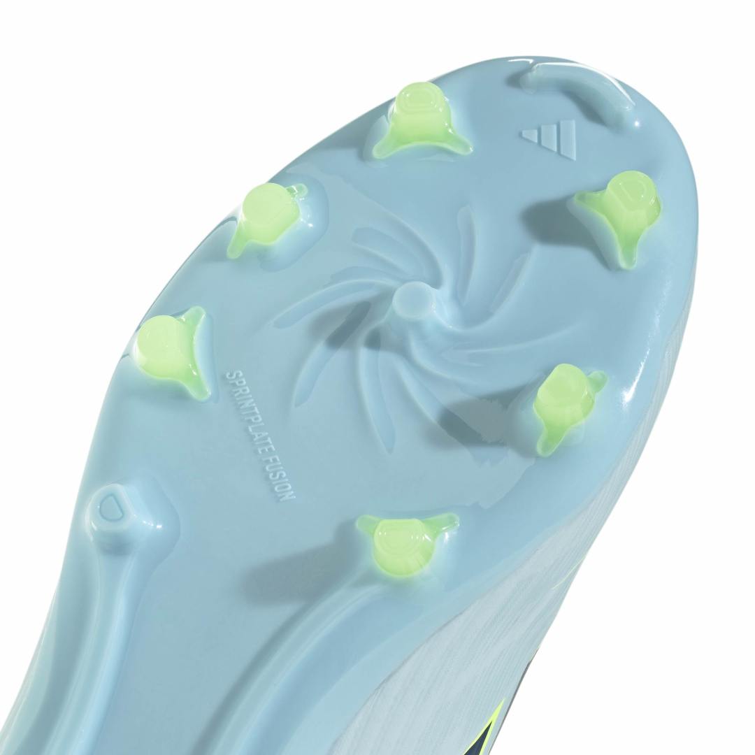 F50 Sparkfusion League Mid Cut FG/AG Boots Kids – Blue / Yellow