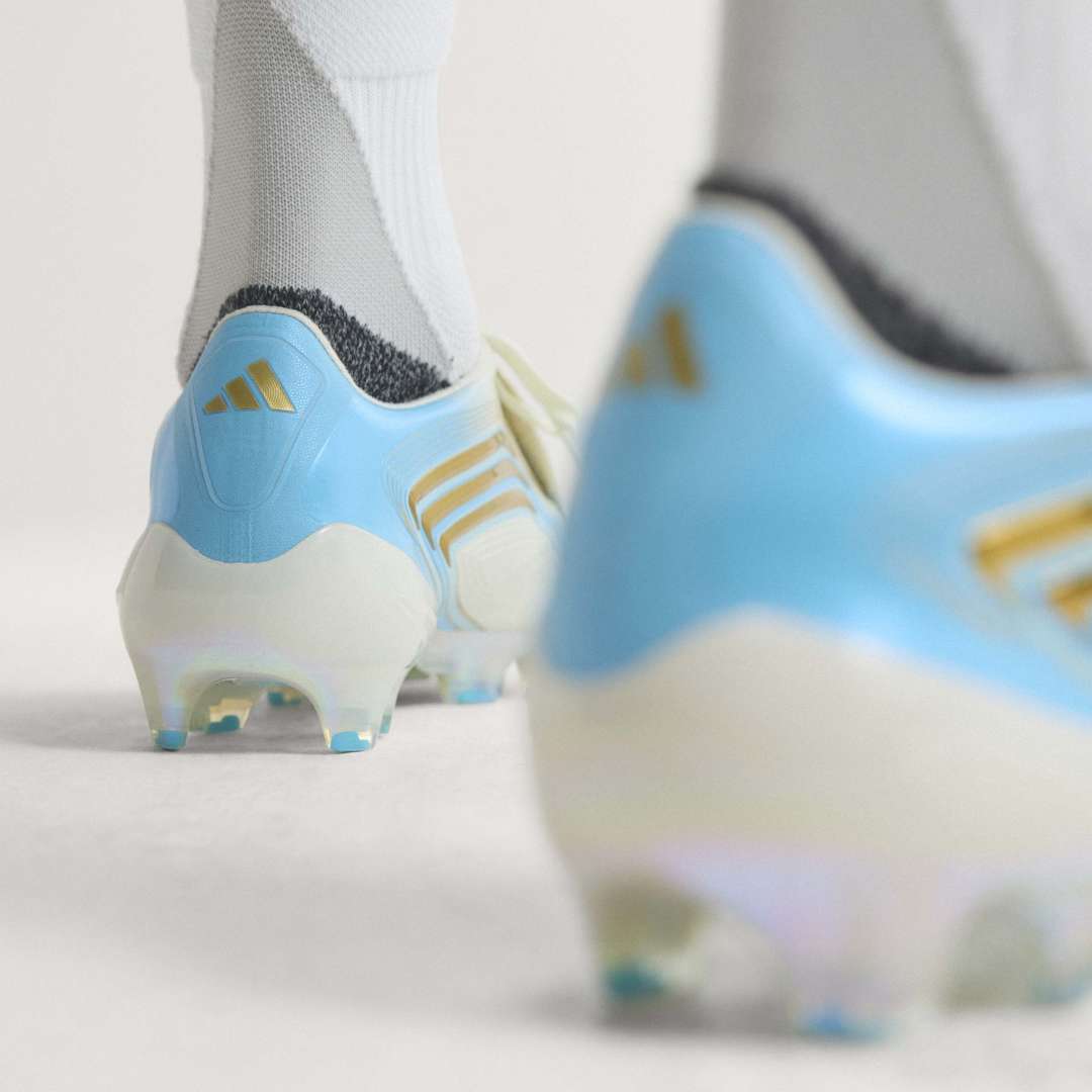 F50 Elite Messi FG Boots - Ivory / Semi Blue Burst / Icey Blue