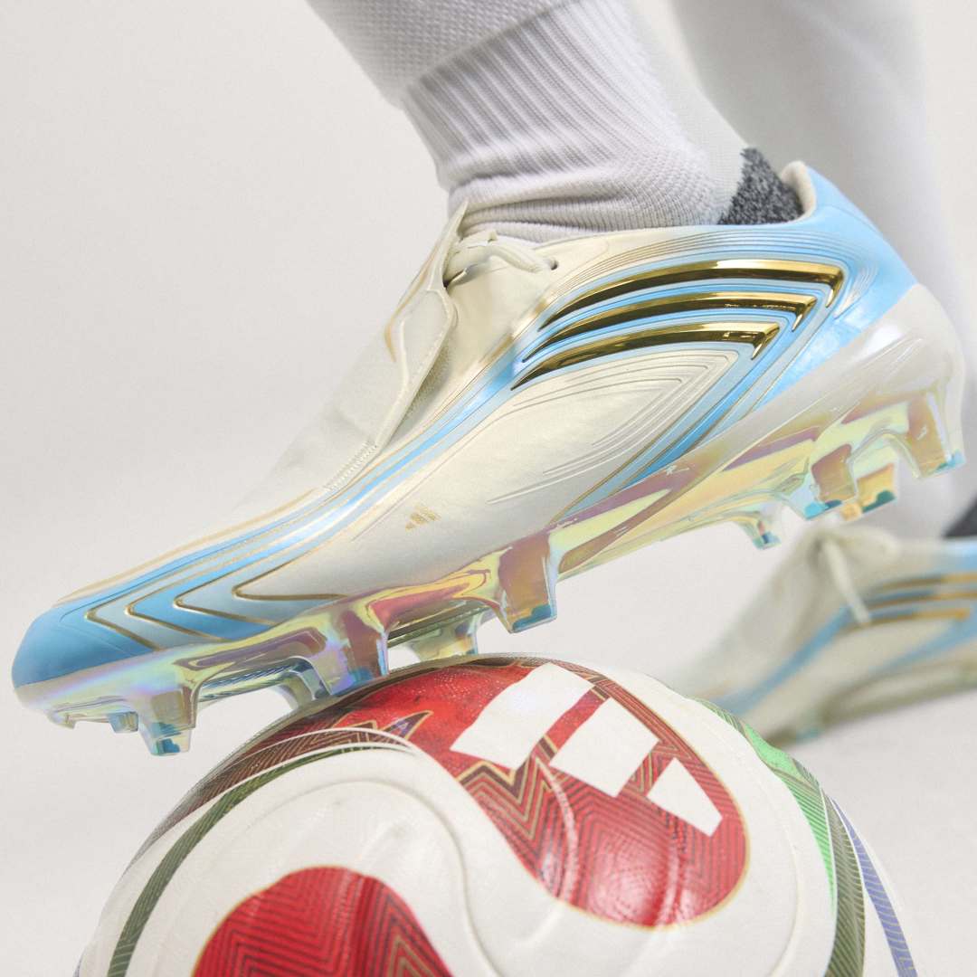 F50 Elite Messi FG Boots - Ivory / Semi Blue Burst / Icey Blue