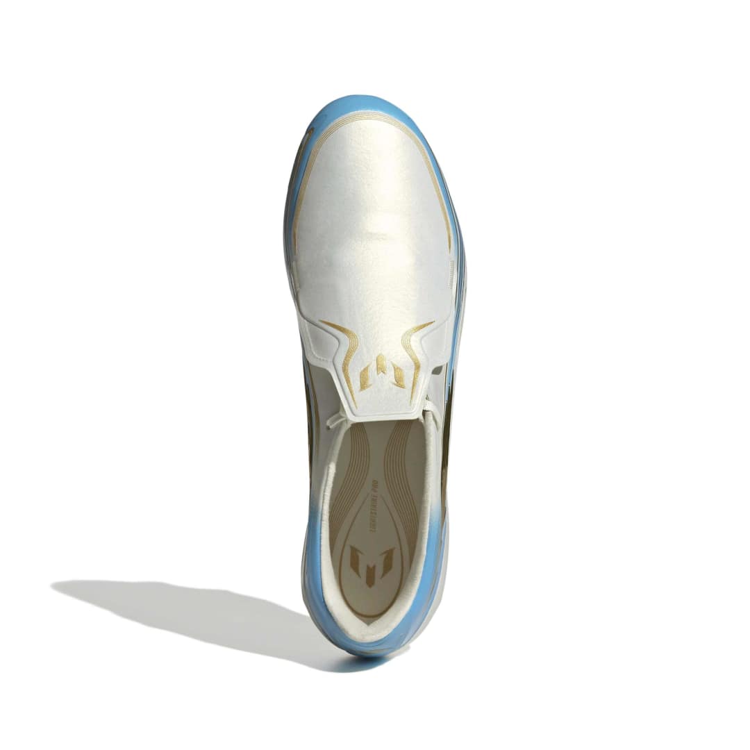 F50 Elite Messi FG Boots - Ivory / Semi Blue Burst / Icey Blue