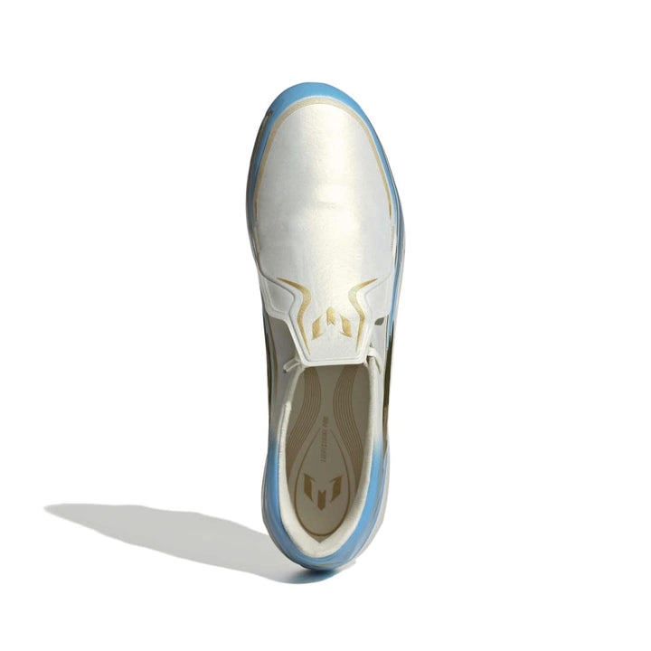 F50 Elite Messi FG Boots - Ivory / Semi Blue Burst / Icey Blue