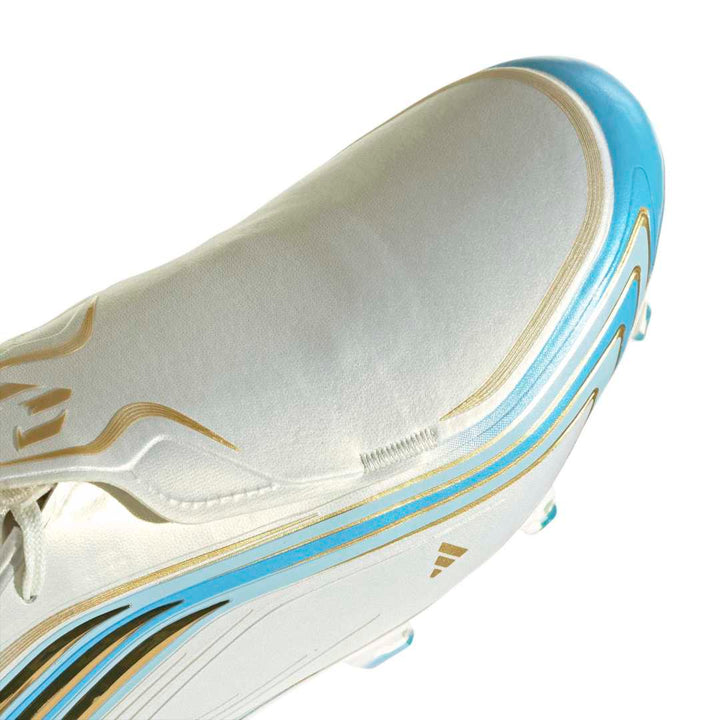 F50 Elite Messi FG Boots - Ivory / Semi Blue Burst / Icey Blue
