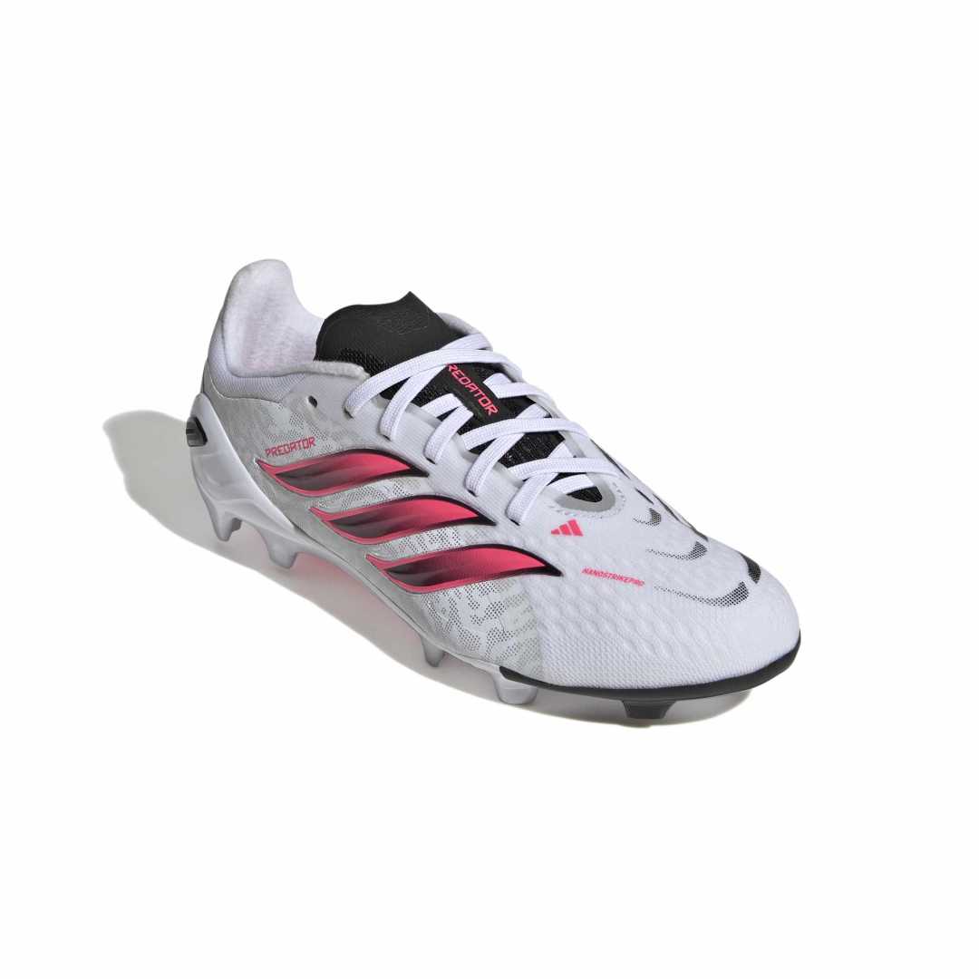 Adidas Predator Elite FG Boots Kids - White / Solar Turbo / Black
