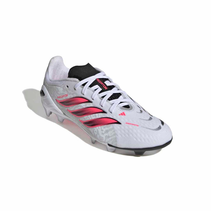 Adidas Predator Elite FG Boots Kids - White / Solar Turbo / Black