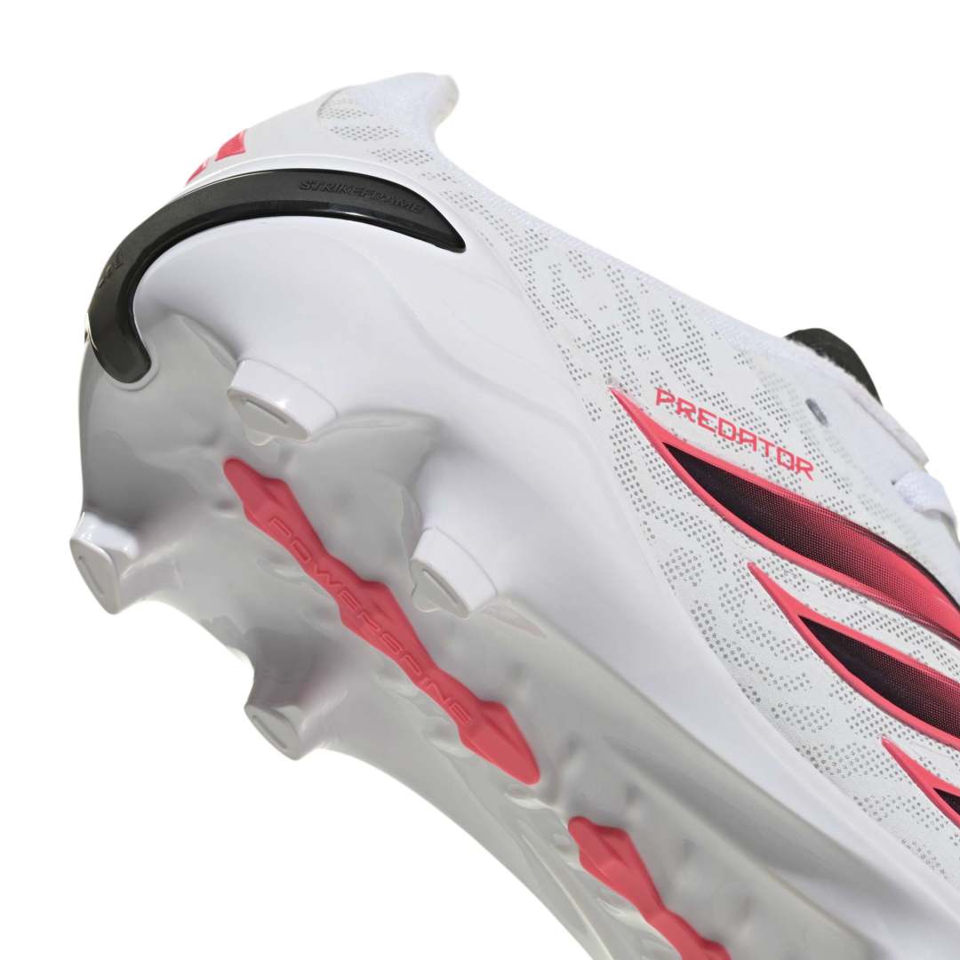 Adidas Predator Elite FG Boots Kids - White / Solar Turbo / Black