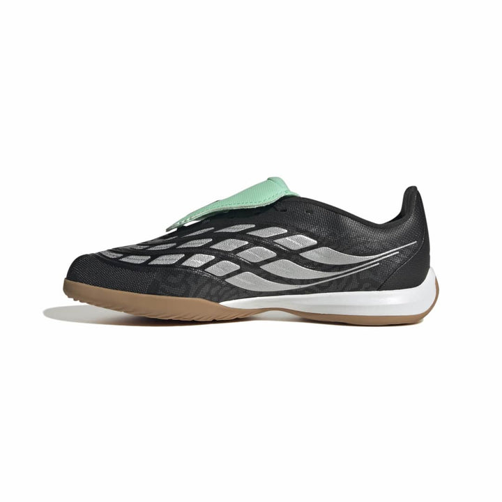 Adidas Predator League Fold-Over Tongue Indoor Boots Kids - Black / Metallic / Mint