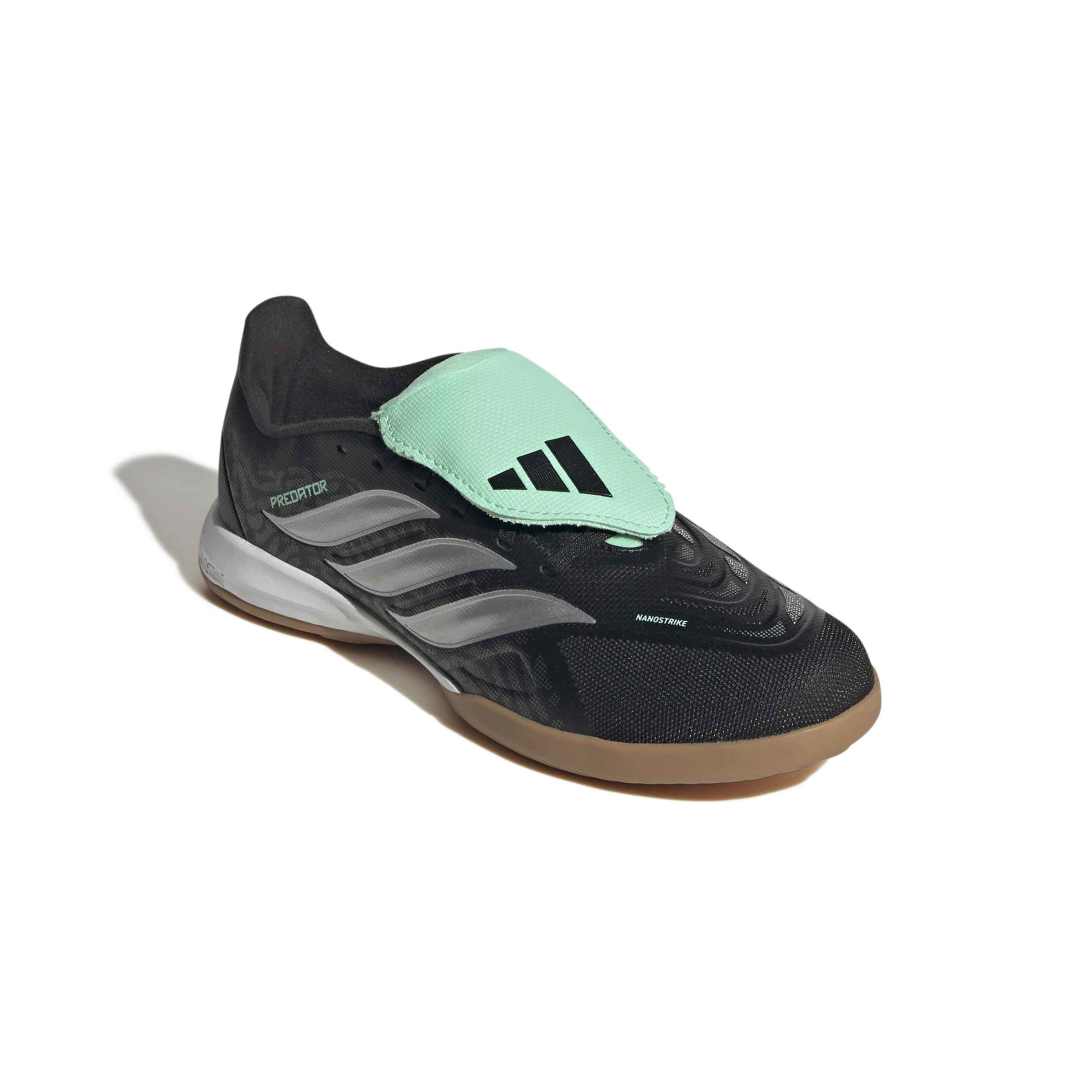 Adidas Predator League Fold-Over Tongue Indoor Boots Kids - Black / Metallic / Mint