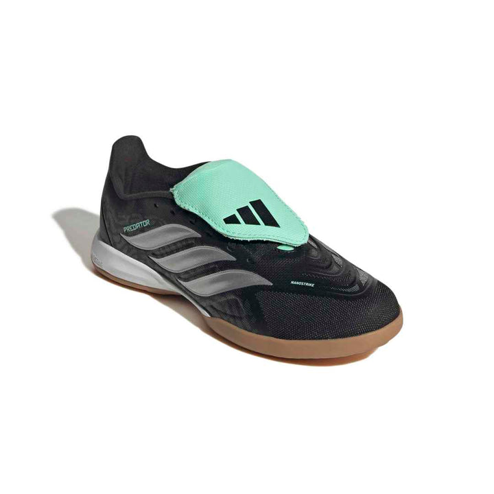 Adidas Predator League Fold-Over Tongue Indoor Boots Kids - Black / Metallic / Mint