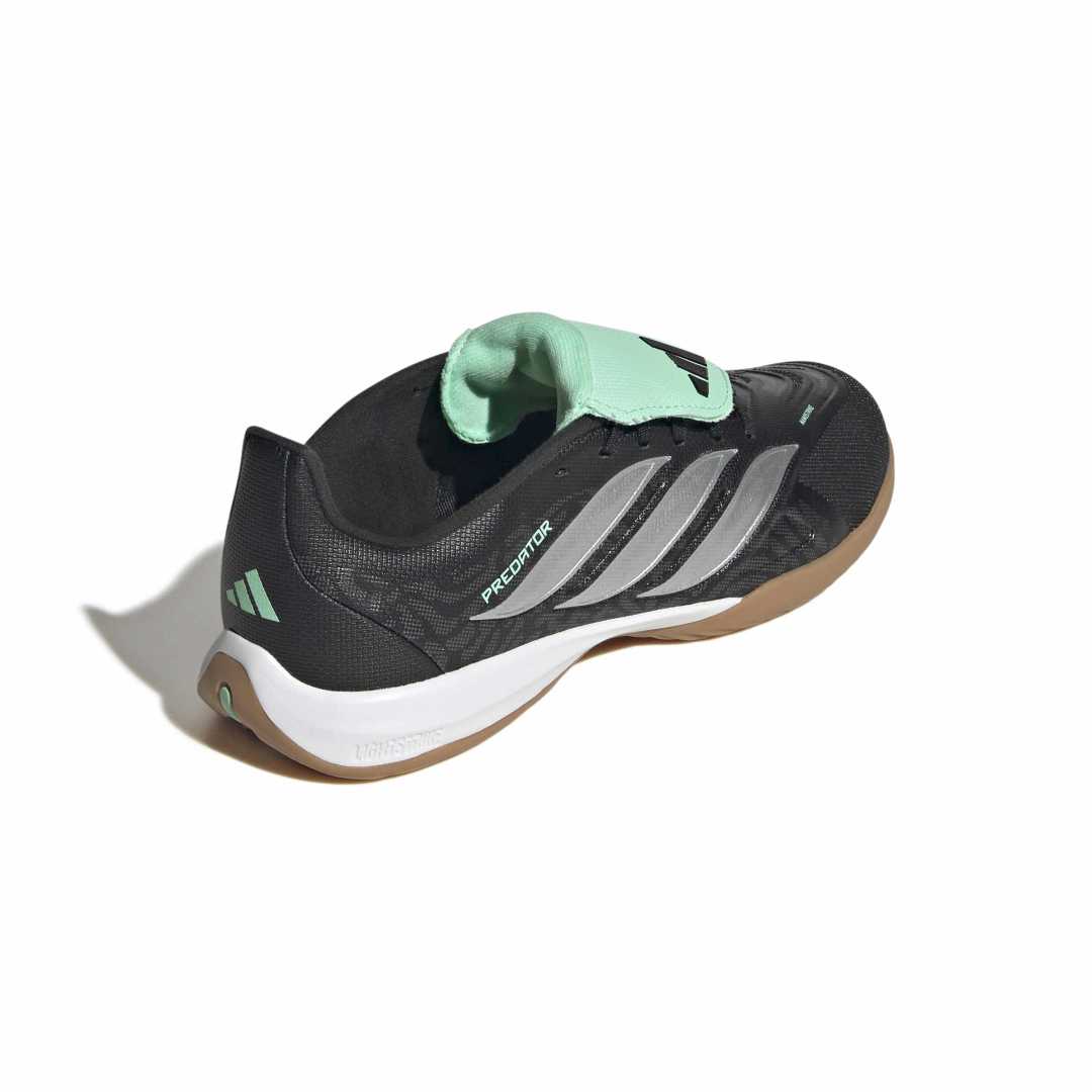 Adidas Predator League Fold-Over Tongue Indoor Boots Kids - Black / Metallic / Mint