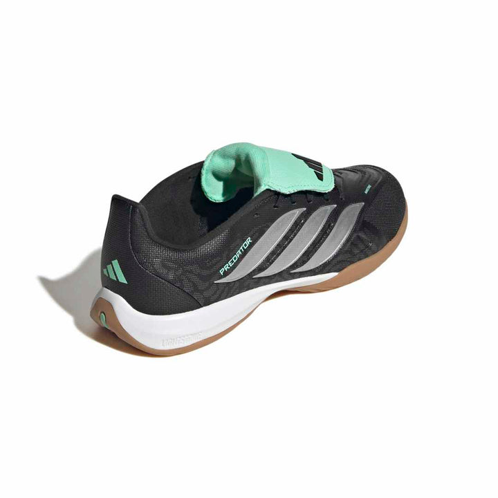 Adidas Predator League Fold-Over Tongue Indoor Boots Kids - Black / Metallic / Mint