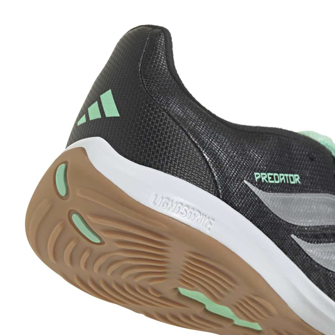 Adidas Predator League Fold-Over Tongue Indoor Boots Kids - Black / Metallic / Mint