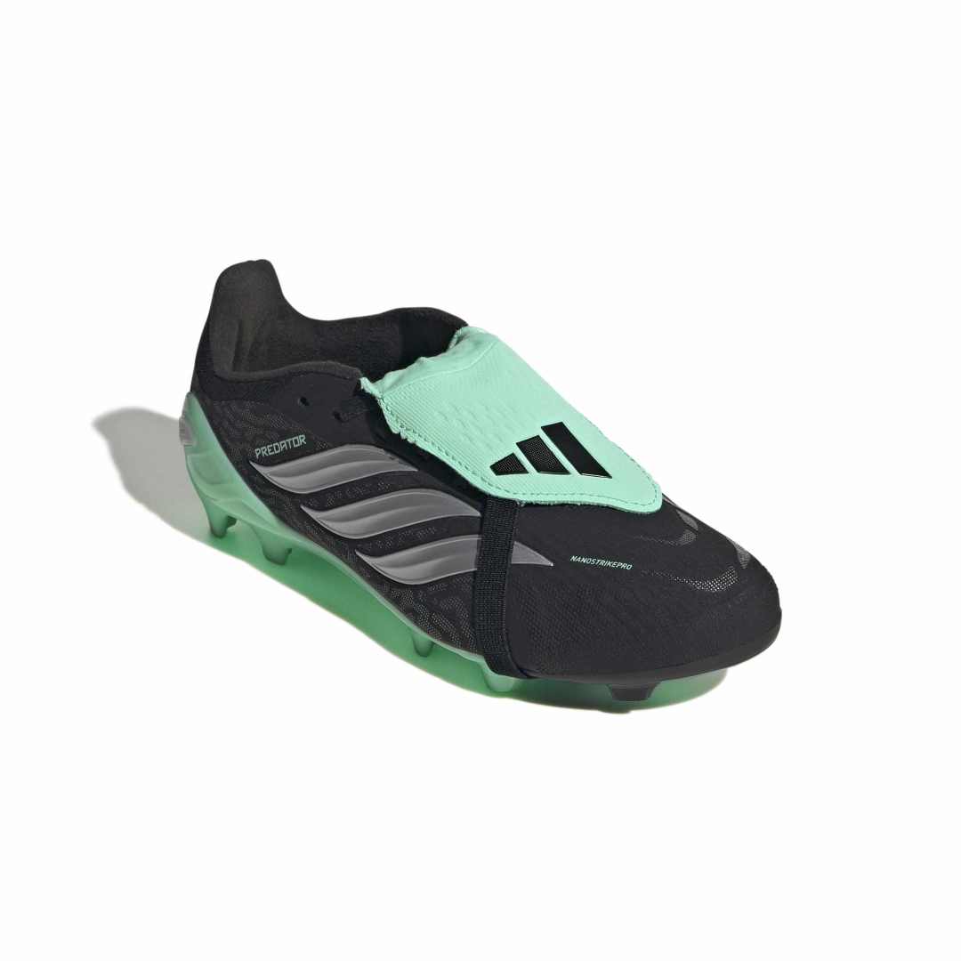 Adidas Predator Elite Fold-Over Tongue FG Boots Kids - Black / Metallic / Mint
