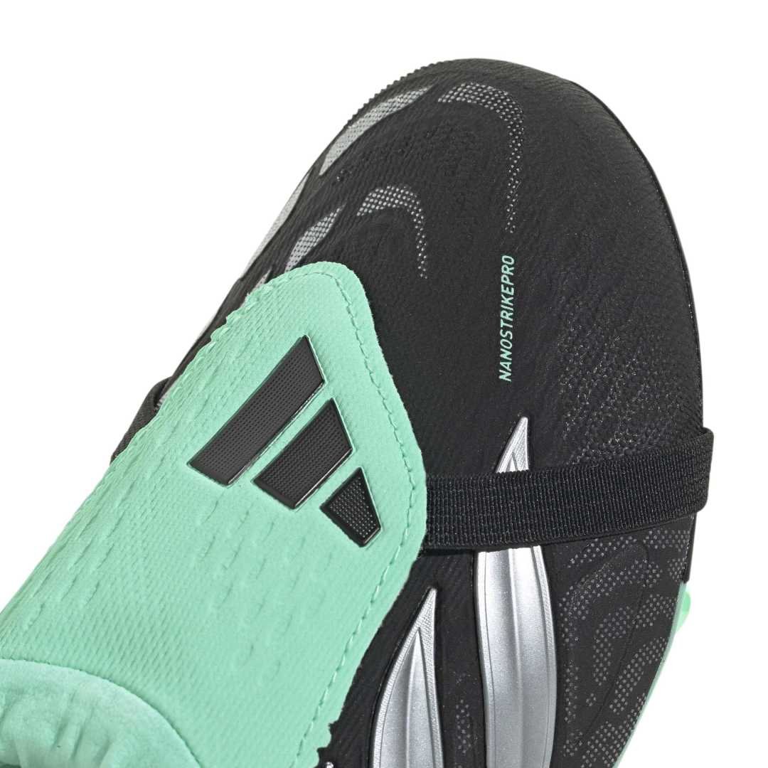 Adidas Predator Elite Fold-Over Tongue FG Boots Kids - Black / Metallic / Mint