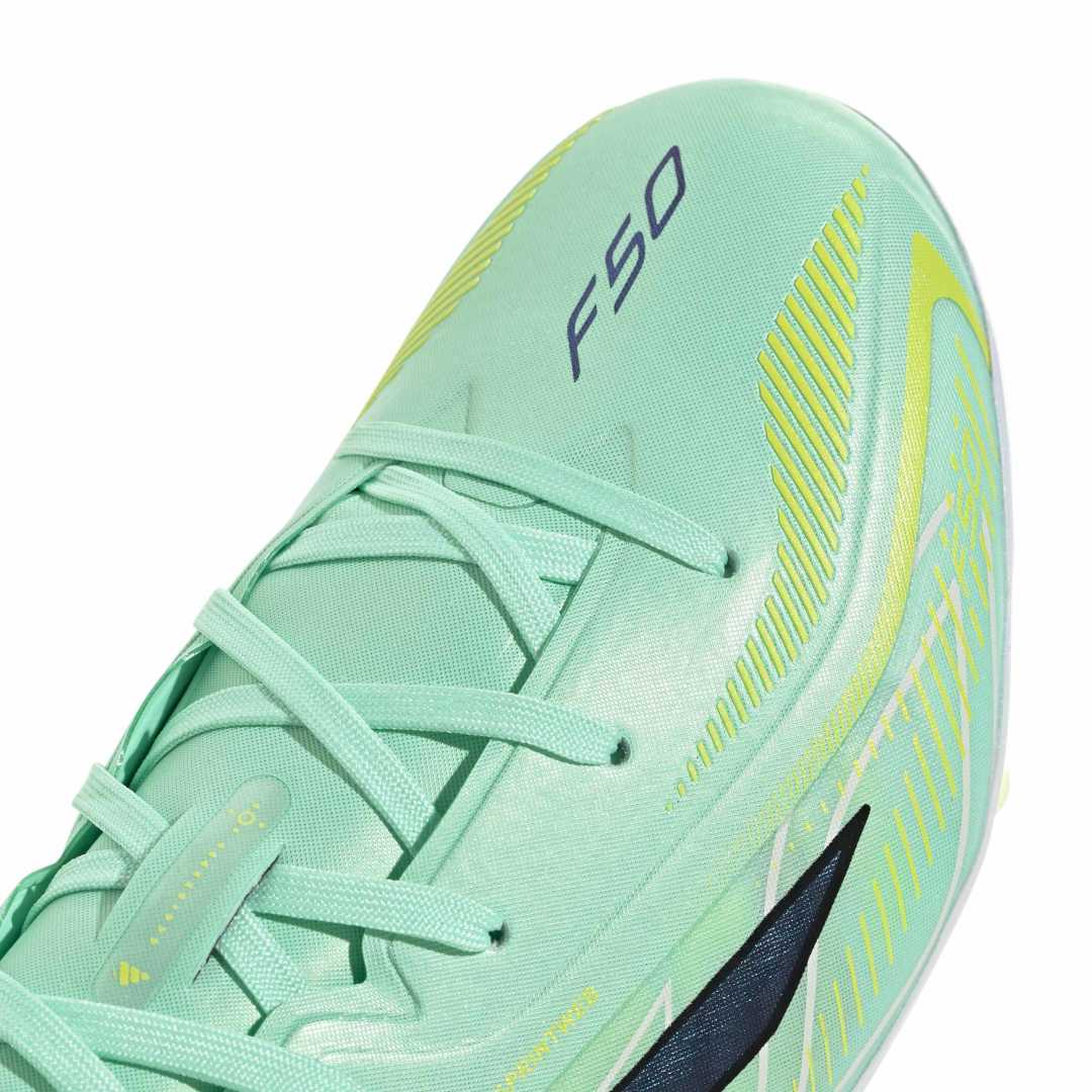 Adidas F50 Hyperfast Elite FG Boots Kids - Mint / Black / Lemon