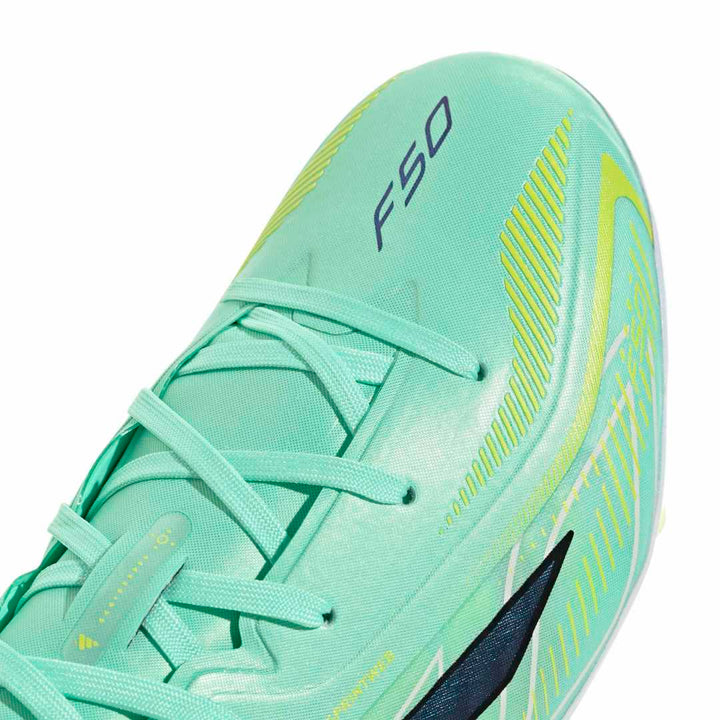 Adidas F50 Hyperfast Elite FG Boots Kids - Mint / Black / Lemon
