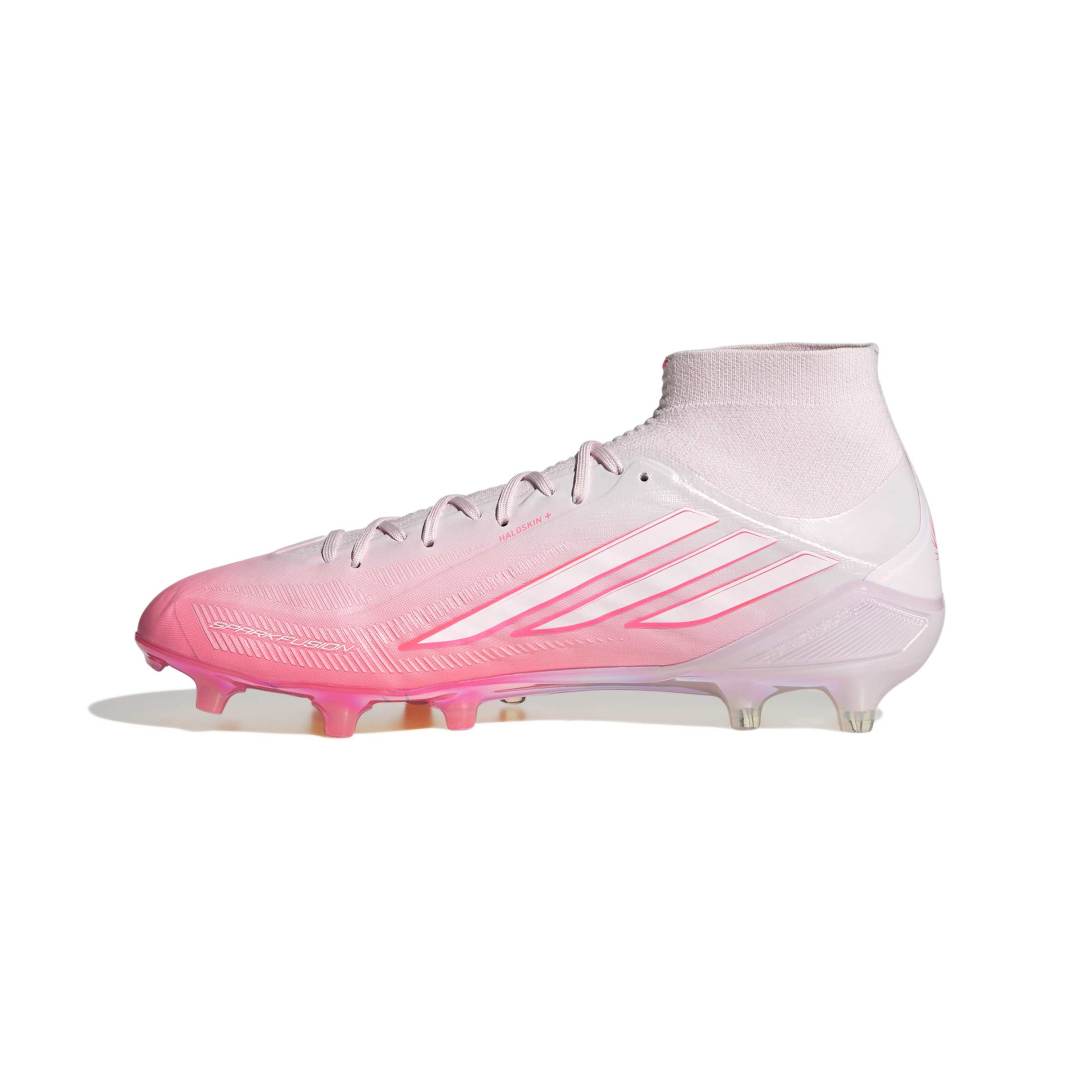 Adidas F50 Sparkfusion Elite Mid Cut Women’s FG/AG Boots - Solar Turbo / White / Pink