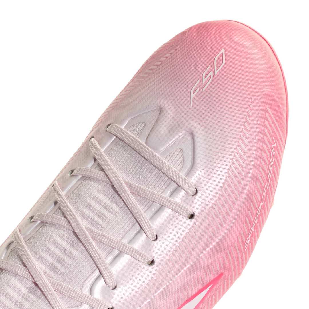 Adidas F50 Sparkfusion Elite Mid Cut Women’s FG/AG Boots - Solar Turbo / White / Pink