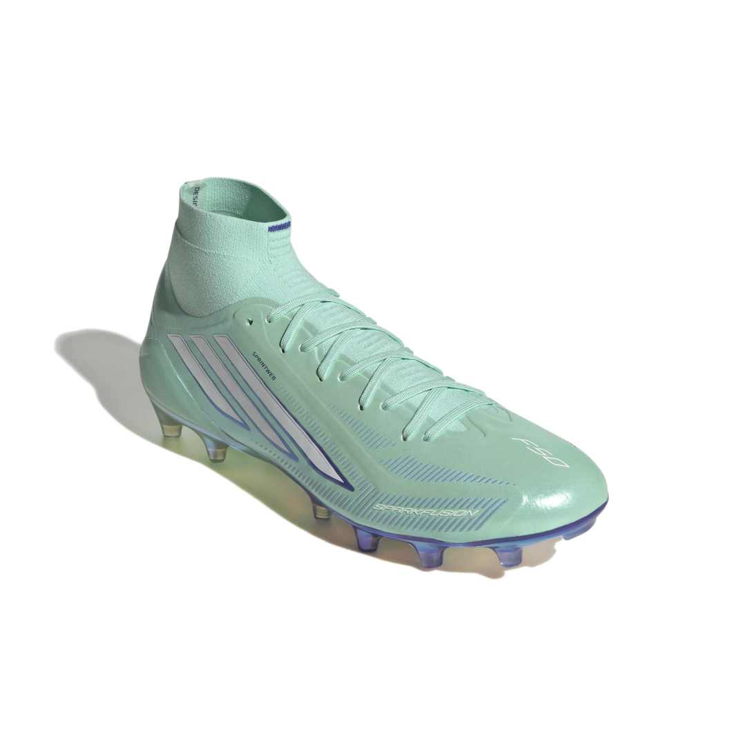 Adidas F50 Sparkfusion Elite Mid Cut FG/AG Boots Womens - Mint / White / Purple