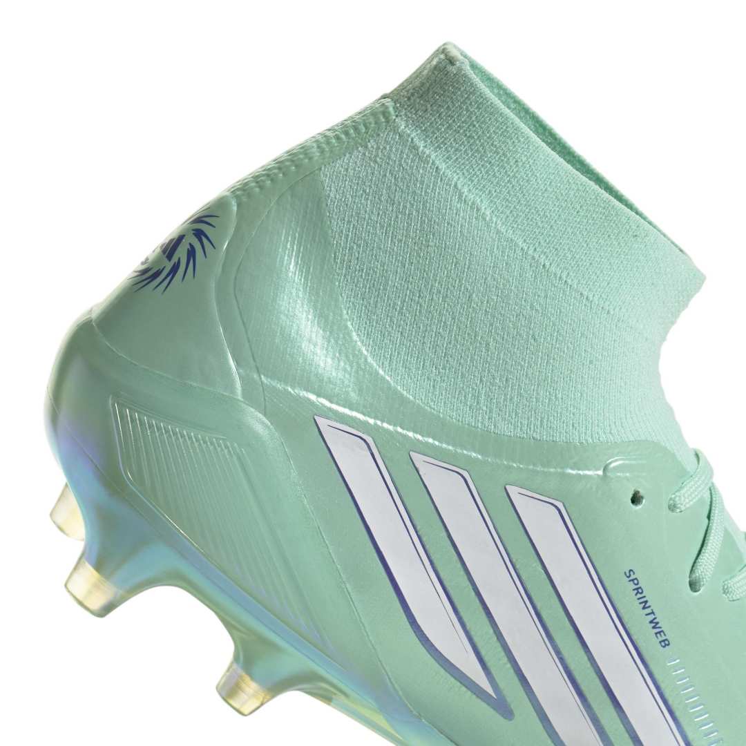 Adidas F50 Sparkfusion Elite Mid Cut FG/AG Boots Womens - Mint / White / Purple