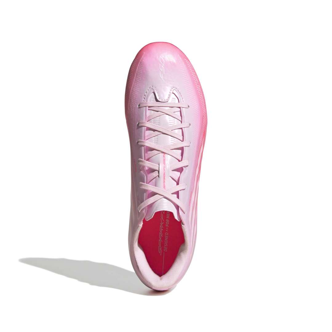 Adidas F50 Sparkfusion League Women’s FG/AG Boots - Solar Turbo / White / Pink