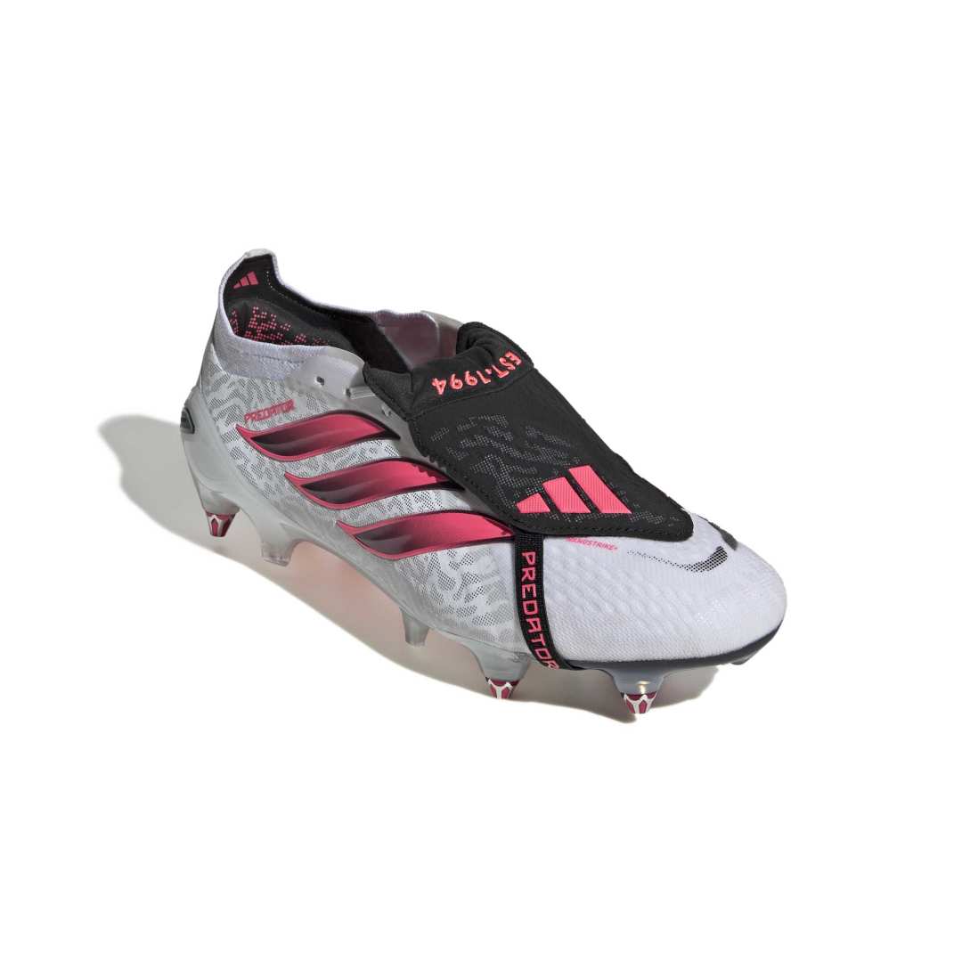 Adidas Predator Elite Fold-Over Tongue SG Boots – White / Solar Turbo / Black