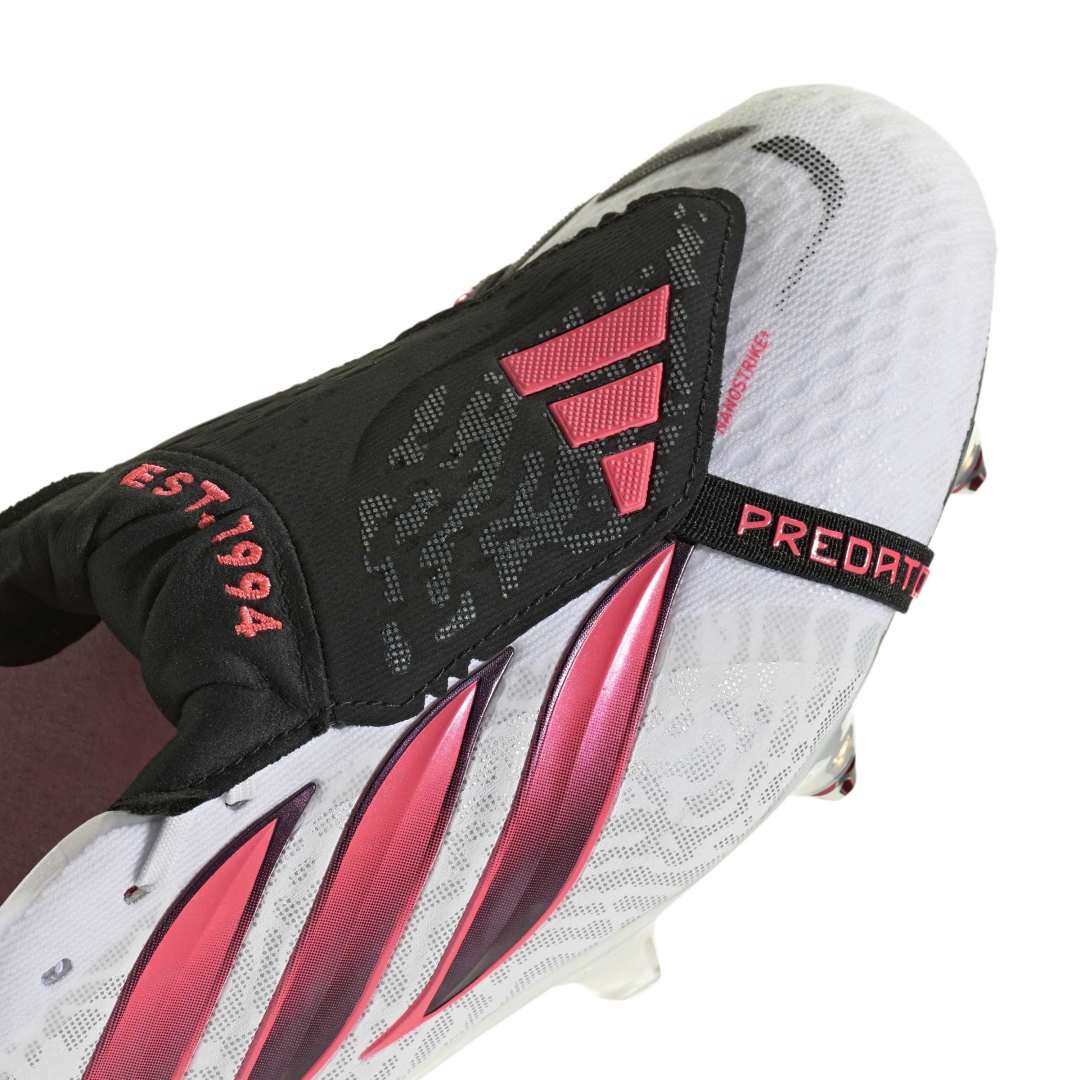 Adidas Predator Elite Fold-Over Tongue SG Boots – White / Solar Turbo / Black