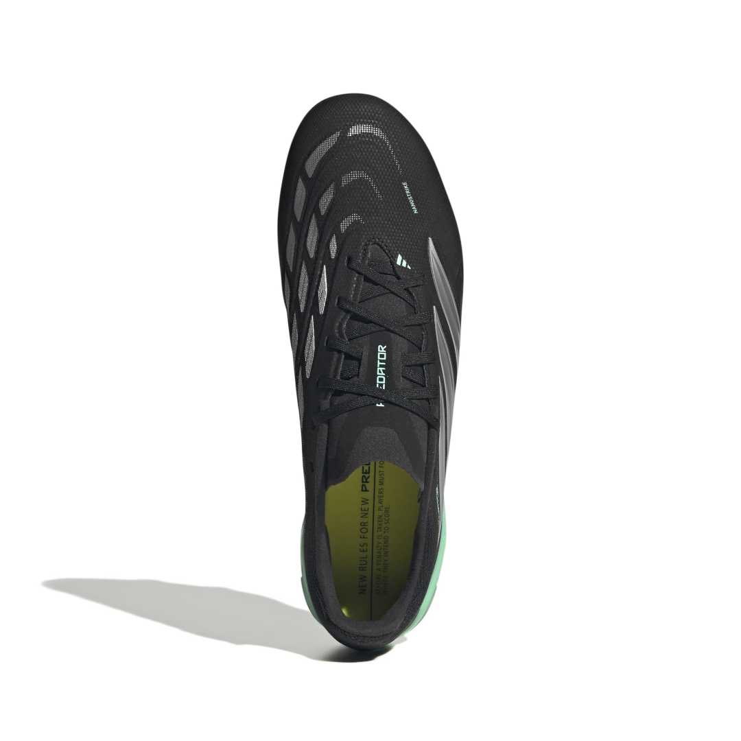 Adidas Predator League FG Boots - Black / Metallic / Mint