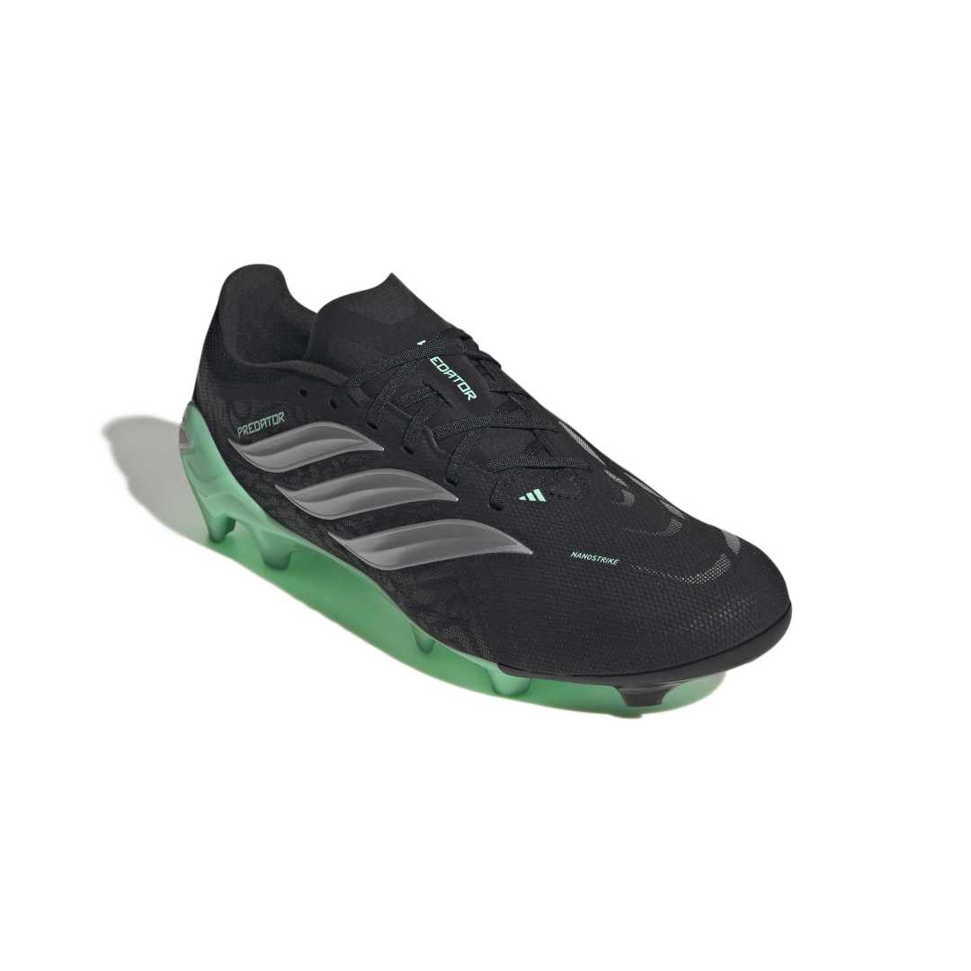 Adidas Predator League FG Boots - Black / Metallic / Mint