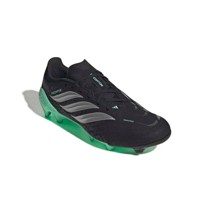 Adidas Predator League FG Boots - Black / Metallic / Mint