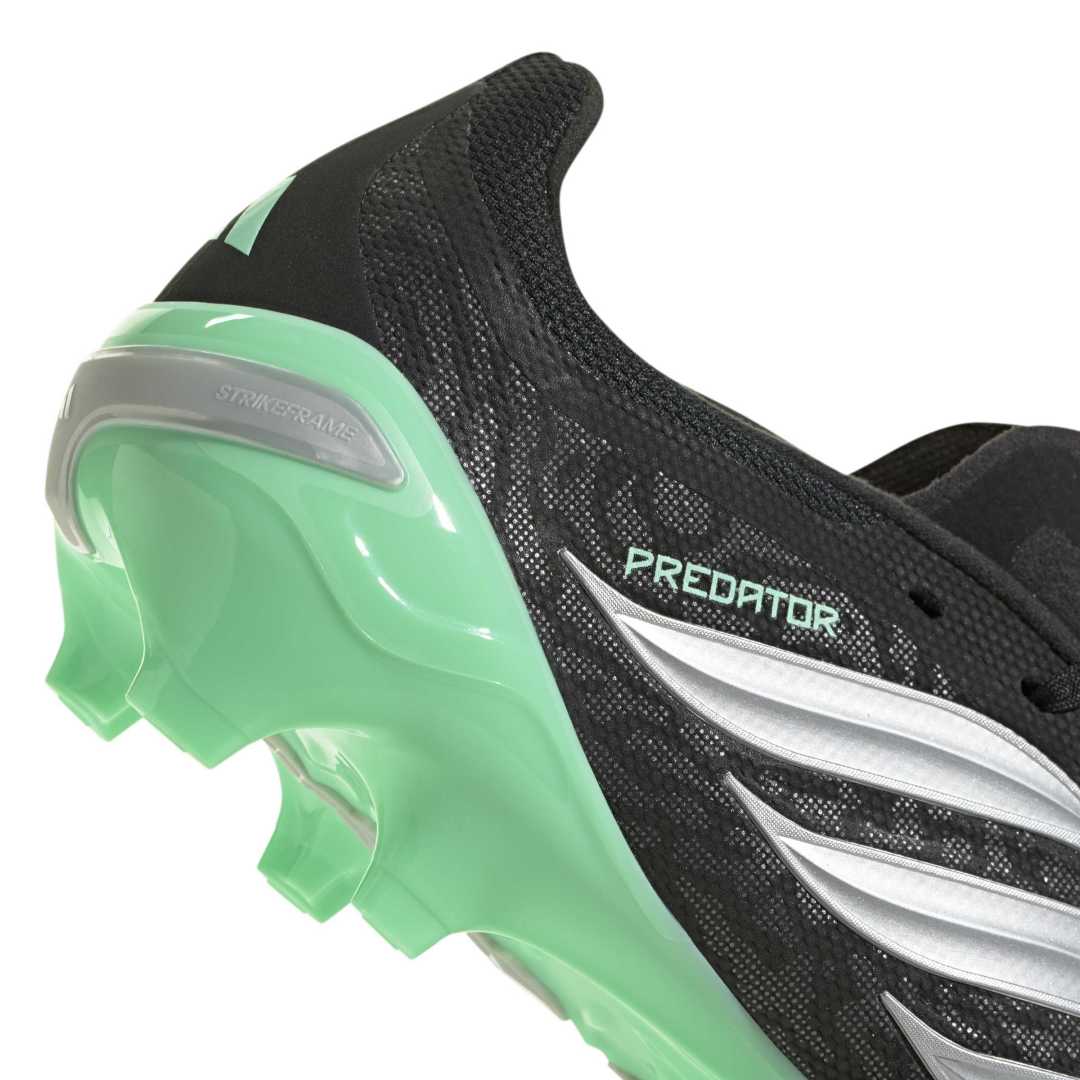 Adidas Predator League FG Boots - Black / Metallic / Mint