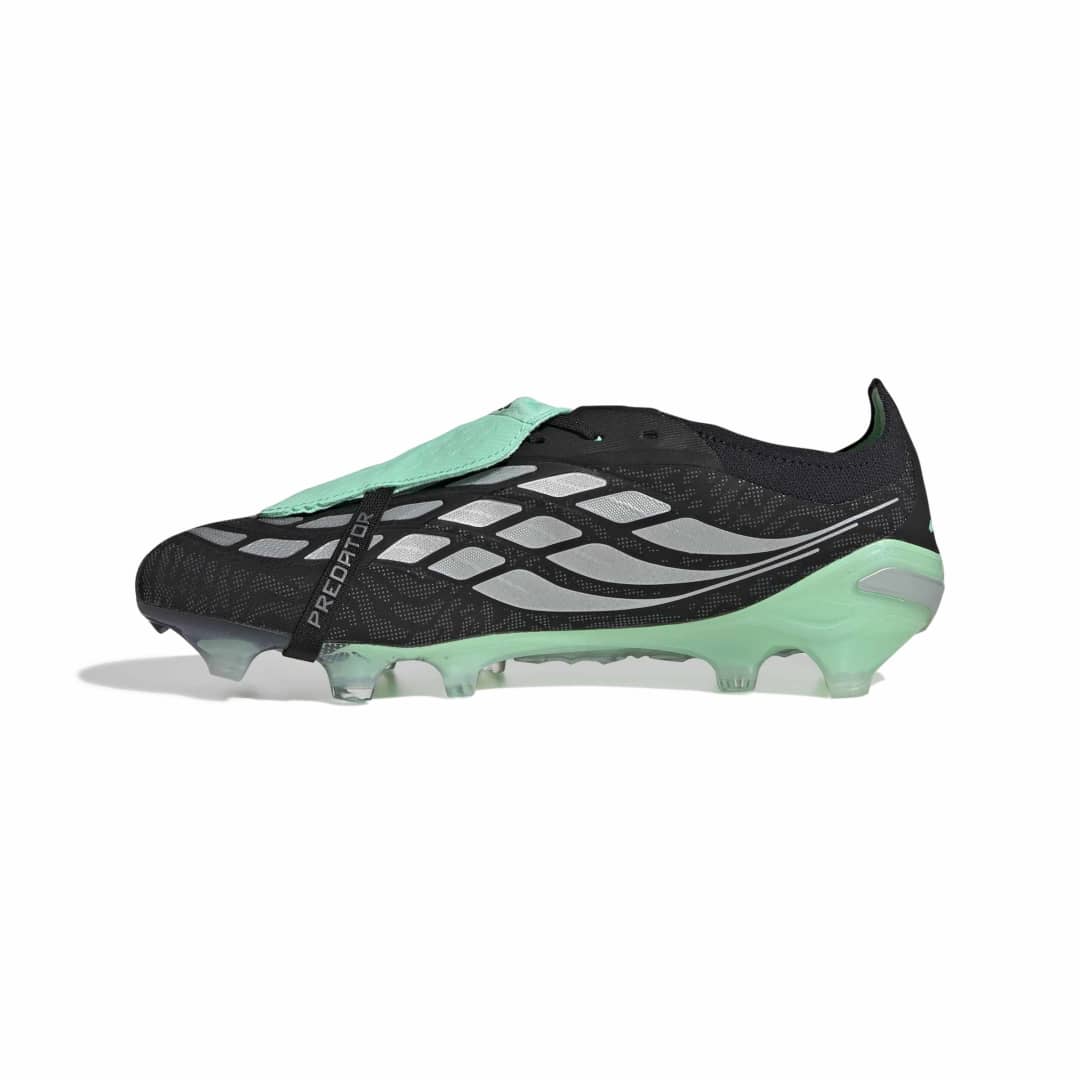 Adidas Predator Elite Fold-Over Tongue FG Boots - Black / Metallic / Mint