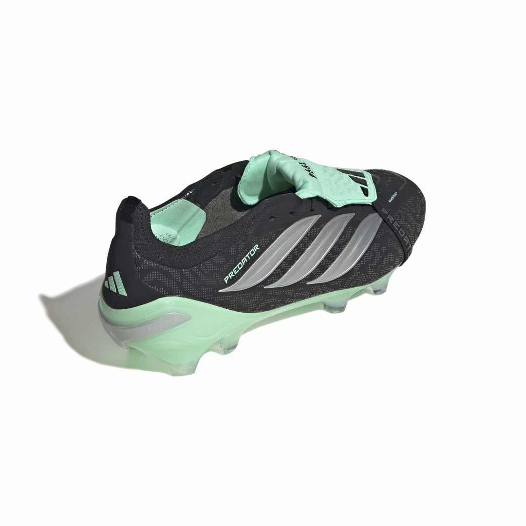 Adidas Predator Elite Fold-Over Tongue FG Boots - Black / Metallic / Mint