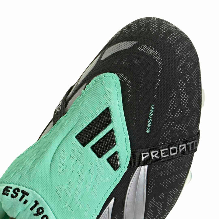 Adidas Predator Elite Fold-Over Tongue FG Boots - Black / Metallic / Mint
