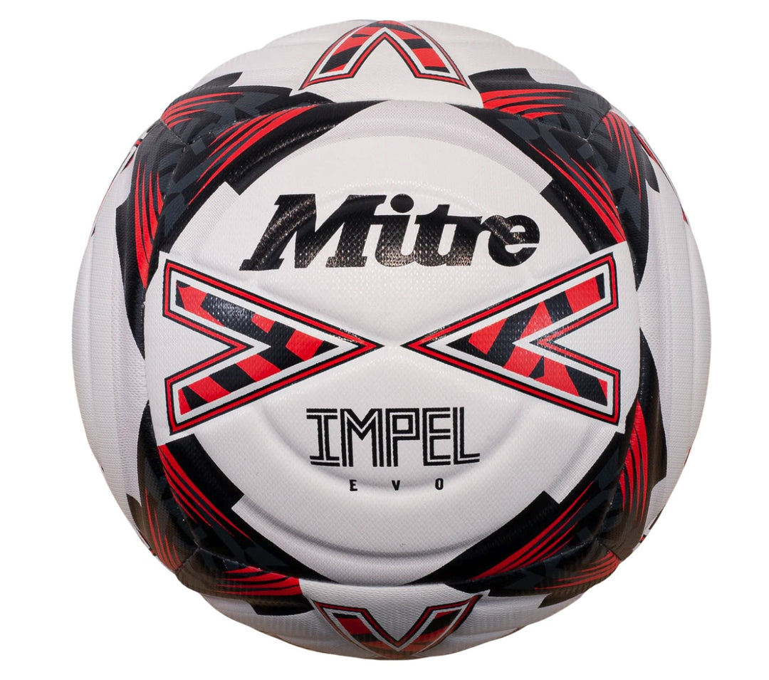 Mitre Impel EVO 24 Football - WHITE / BLACK / RED